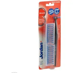 Jordan Miracle Flosser Zahnseide Hilfe + 20 Refills