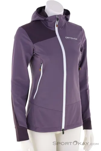 Ortovox Pala Hooded Damen Outdoorjacke - Lila - S - Funktionsjacke für Damen, wind- und wasserabweisend, ideal für Outdoor-Aktivitäten bei wechselhaftem Wetter.