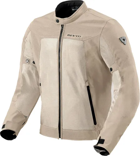 Revit Eclipse 2 Motorradjacke Sand - Bikerjacken mit optimalem Schutz und Belüftung. Die Revit Eclipse 2 bietet CE-zertifizierte Protektoren und atmungsaktive Mesh-Einsätze für maximalen Komfort an heißen Tagen.