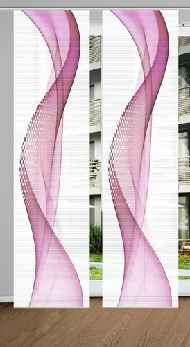 HOME in green Schiebevorhang lila/violett - Eleganter Schiebevorhang aus hochwertigem Synthetik in lila/violett, ideal für stilvolle Raumgestaltungen. Maße: 60x245 cm. Profitieren Sie von unserem 10€ Willkommens-Gutschein bei Newsletter-Anmeldung!