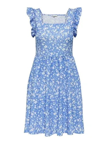 ONLY Female Kleid ONLSERINA – Kurzes, elegantes Kleid für jeden Anlass - Stylisches, normal geschnittenes Kleid aus hochwertigem Material, ideal für vielseitige Outfits. Perfekt für den Alltag oder besondere Anlässe.