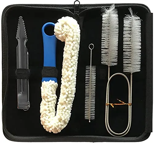 Sunglow Shisha Reinigungsset – 4er Set | Shisha Zuberhör Set zur Reinigung der Wasserpfeife – effektive und Flexible Reinigungsbürsten für Schlauch, Rohr und Bowl | Inklusive Shisha Zange