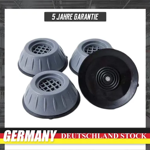 Vibrationsdämpfer für Waschmaschinen - 4er Set - Effektive Schwingungsdämpfer für Waschmaschinen, sorgen für einen stabilen Stand und reduzieren Geräusche. Ideal für einen ruhigen Betrieb und Schutz des Bodens.