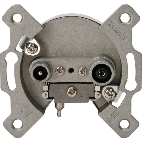 Kopp Antennensteckdosen-Sockel TV/RF Unterputz 2 Ausgänge Digitaltauglich IP20