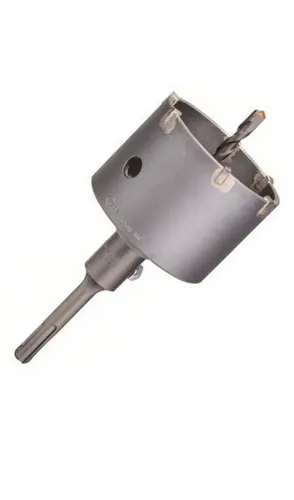Bosch Bohrkrone PRO SDS plus-5 - 82mm Core Cutter, ideal für Mauerwerk und Beton, inklusive SDS+ Aufnahmeschaft und Zentrierbohrer