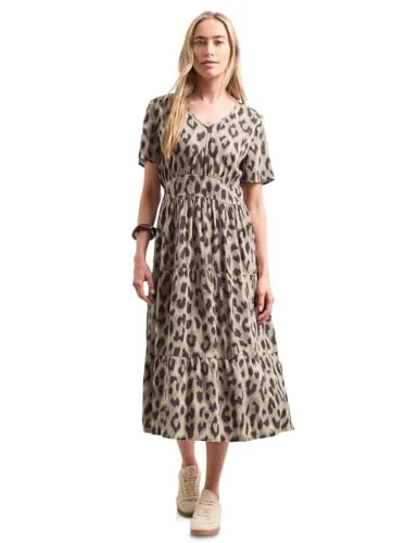Street One Midi-Kleid mit Smock-Detail Timeless beige 40 von Street One