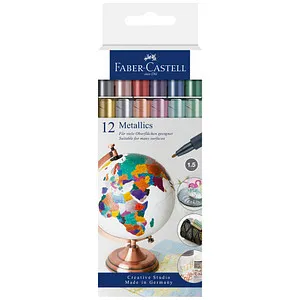 Faber-Castell Marker Metallics 12er Kartonetui von Faber-Castell
