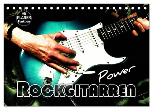 Renate Bleicher | Rockgitarren Power (Tischkalender 2026 DIN A5 quer),...