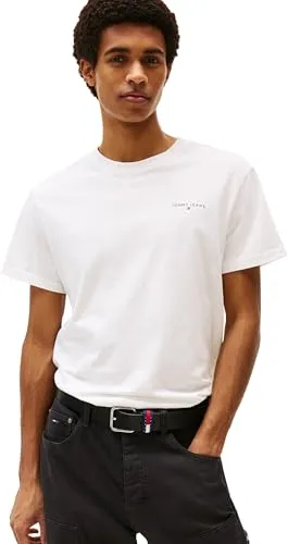 Tommy Hilfiger T-Shirt DM0DM21780-YBL in Weiß - Herren-Shirts, klassisches Design mit hochwertigem Stoff für optimalen Tragekomfort und stilvollen Look.