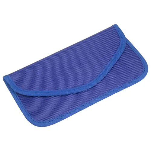 sourcing map Faraday Tasche RFID Signal Abschirmung Beutel Brieftasche Blau | 7.87