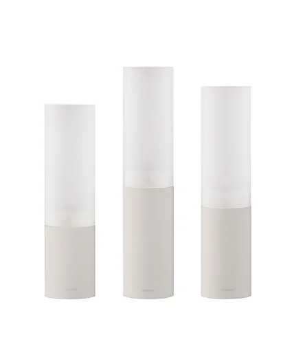 blomus Windlichter Set 3-TLG. FARO - Moonbeam - Lampen mit elegantem Design in Beige, kreieren eine stimmungsvolle Atmosphäre durch satinierte Glasoberfläche und hochwertige Verarbeitung.