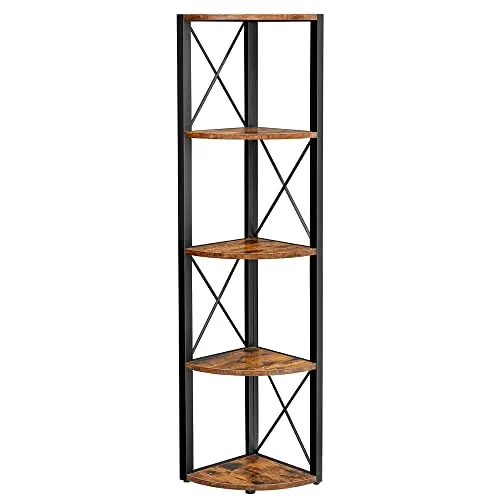 VASAGLE Eckregal 5 Ebenen, 160 cm hoch von VASAGLE