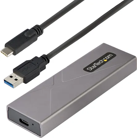 StarTech.com USB-C M.2 Externes Gehäuse für NVMe und SATA - 3,5