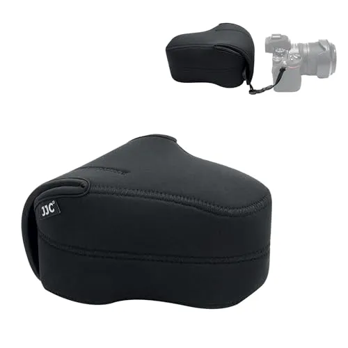 JJC Neopren Kameratasche für Sony A7 A7II A7III A7RII A7RIII A7S A7SII Fujifilm Fuji X-T3 XT3 X-T2 X-T2 Nikon Z7 Z6 Nikon D3500 D3400 D5600 D5500 D5300 Canon 1500D 1300D 1200D 800D 760D 750D 200D