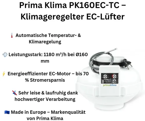 Prima Klima PK160 EC-TC Rohrventilator von Prima Klima