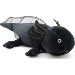 Uni-Toys - Axolotl (schwarz) - 32 cm (Länge) - Plüsch-Wassertier - Plüschtier, Kuscheltier