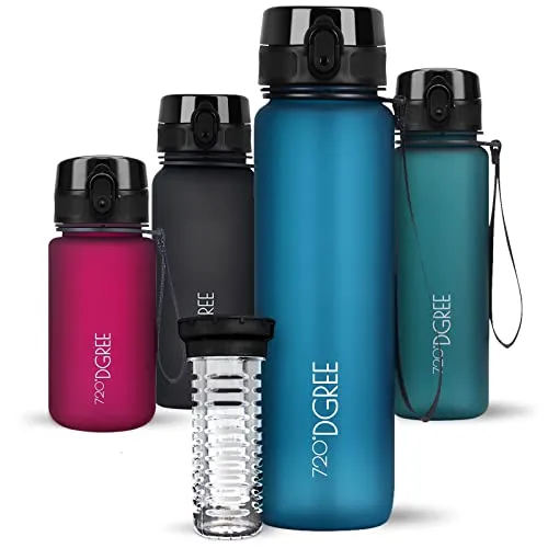 720°DGREE Trinkflasche 1l “uberBottle“ softTouch +Früchtebehälter