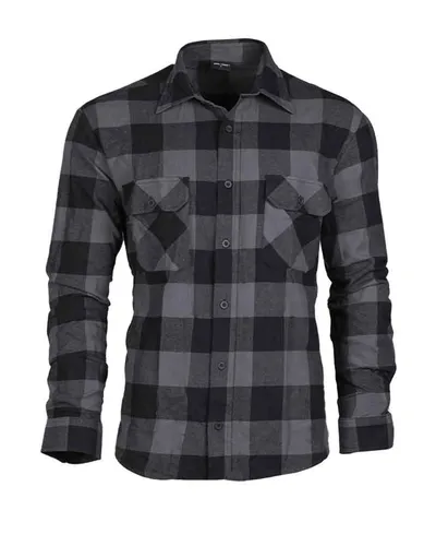 Mil-Tec Hemd-10939008 Schwarz/Grau - T-Shirt aus weichem, leichtem Stoff mit 7 praktischen Brusttaschen, ideal für den Sommer und vielseitig einsetzbar.