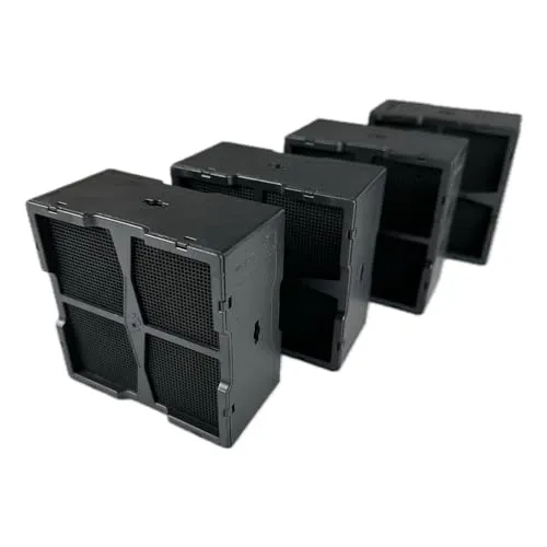 AIR2GO Regenerierbarer Aktivkohlefilter für Elica KIT0120952 / FCB0132356B - 4 Stück - Dunstabzugshauben-Zubehör mit regenerierbaren Aktivkohlefiltern, die Gerüche effektiv reduzieren und alle 5 Jahre ersetzt werden sollten.