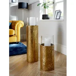 Windlicht HOME AFFAIRE, goldfarben, H:81cm Ø:22cm in gold von Home Affaire