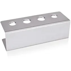 WAS Germany - Eistütenhalter mit 4 Löchern, 27 x 9,5 x 8,2 cm, Chromnickelstahl