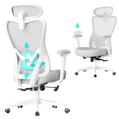 Büro- & Schreibtischstühle Grau von SONGMICS