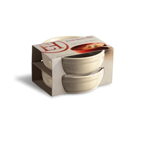EMILE HENRY 2 Formen Creme Brulee 16 Cm Argile EH024013