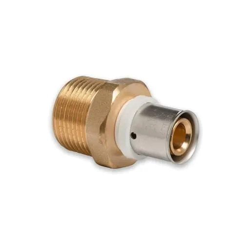 Selfio-Press Aluverbund Pressfitting Übergang Außengewinde für Presskontur TH + U sowie Trinkwasser geeignet gemäß DVGW,20 x 2-1''