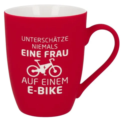 Spruchreif® Tasse SOFT-TOUCH-Tasse mit Gravur·Geschenk für Radfahrer und Mountain Biker