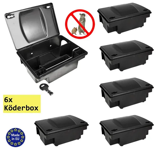 Petigi Lebendfalle 1-30x Köderstation Multibox Nagerstation Köderbox Mäusebox Rattenbox