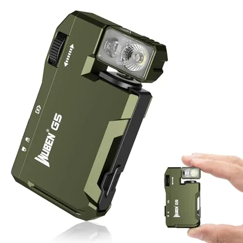 WUBEN G5 Mini LED Taschenlampe mit Schlüsselanhänger – 400 Lumen, RGB Licht, 6 Modi