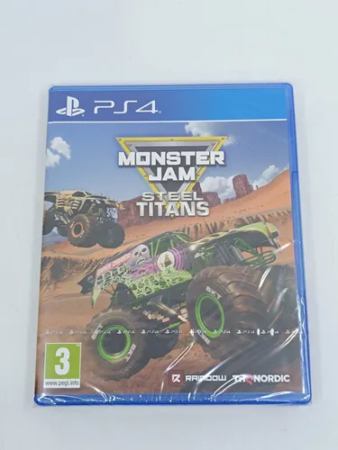 Monster Jam: Steel Titans - PS4 Rennspiel - Erlebe packende Monstertruck-Rennen in atemberaubenden Arenen, ideal für Fans von rasanten Actionspielen.
