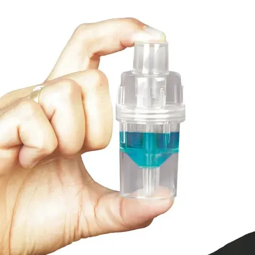 DCT Verneblerteil mit 22 mm ISO-Anschluss - Inhaliergeräte, ideal für die effiziente Verneblung von Arzneimitteln mit nur 7 Minuten Vernebelzeit für 2 ml Lösung.
