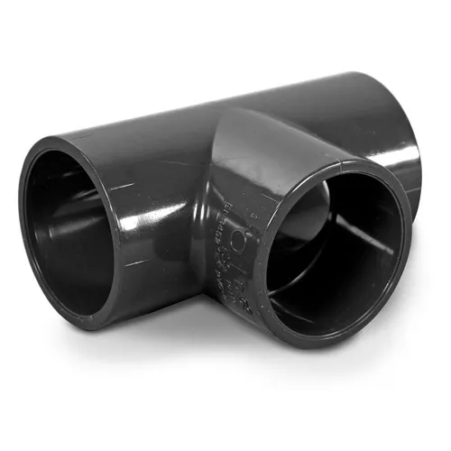 PVC T-Stück 90°, 3x Klebemuffe, 50 mm