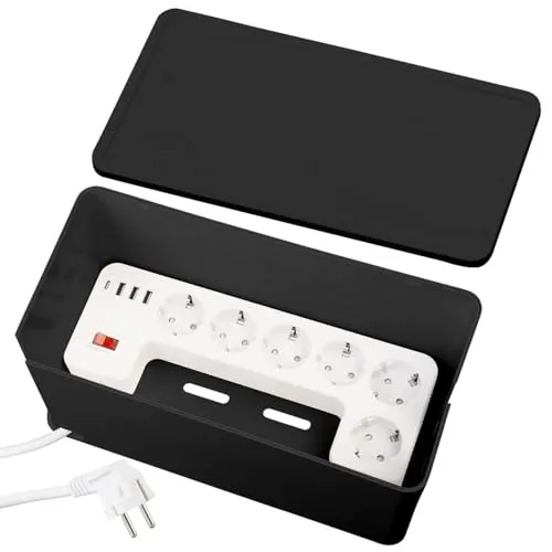 revolt Steckdose: 6-Fach Steckdosenleiste mit USB-Anschlüssen