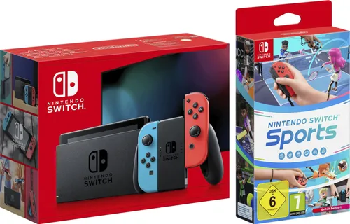 NINTENDO SWITCH Konsolen-Set (neonrot, neonblau) - Erlebe Gaming in bunten Farben! Das Konsolen-Set enthält zwei Joy-Con-Controller und bietet vielfältige Spielmöglichkeiten. Ideal für spannende Multiplayer-Abenteuer!