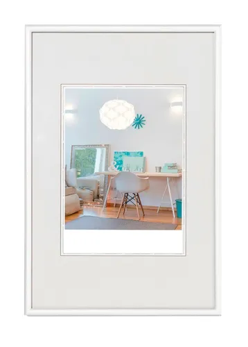40x60 Kunststoff Rahmen weiß New Lifestyle in weiß von walther design GmbH & Co.KG