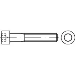 Zylinderschraube DIN 912 M12 x 60mm - Hochfester Stahl 10.9 - Eisenwaren: Zylinderschraube aus hochfestem Stahl 10.9, ideal für anspruchsvolle Anwendungen. Mit Innensechskant für präzisen Sitz und einfache Montage.