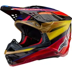 Alpinestars Motocrosshelm Supertech S-M10 Era 2024 XXL - Motorradhelm mit Notfallsystem-Polsterung (EQRS) für zusätzlichen Schutz, ideal für Motocross-Fans. Leichte Carbon-Außenschale und MIPS-Technologie sorgen für optimale Sicherheit und Komfort.