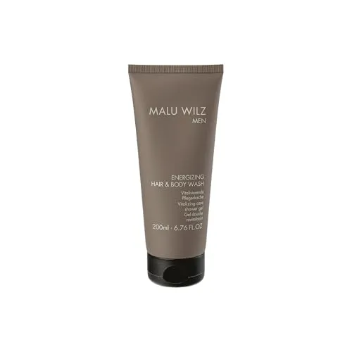 Malu Wilz Energizing Hair & Body Wash Duschgel Männer 200ml I Erfrischende, vitalisierende Körperpflege & Kopfhaut Pflege I Feuchtigkeitsspendendes Shower Gel