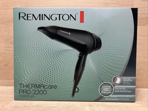 Remington D5710 Haartrockner - Leistungsstarker Haartrockner mit 2.000 Watt, 3 Heiz- und 2 Gebläsestufen sowie Ionen-Funktion für glänzendes Haar. Ideal für schnelles Styling!