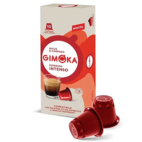 Gimoka Kaffeekapseln Espresso Intenso, Intensität 12/13-100 Kapsel