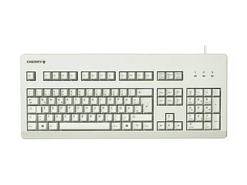 CHERRY G80-3000 - Kabelgebundene Mechanische Tastatur - Robuste mechanische Tastatur mit MX BROWN Switches für ein taktiles Tippgefühl, ideal für Industrieanwendungen und flexibel einsetzbar dank USB-Anschluss.