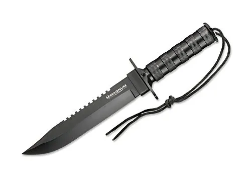 Magnum Fahrtenmesser Survivalist - Taschenmesser mit einer Gesamtlänge von 34,5 cm und einer robusten Klinge aus 440A-Stahl, ideal für Survival-Abenteuer und Outdoor-Aktivitäten.
