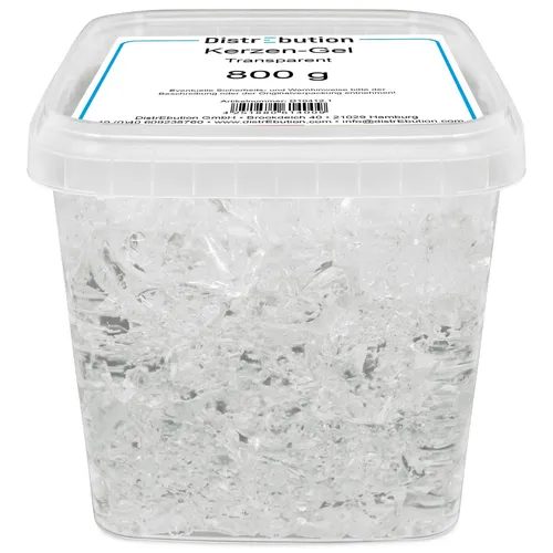 Produktbild Kerzen-Gel transparent 800g Gelwachs zum Kerzen gießen & Gelkerzen selber machen