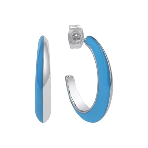 s.Oliver Creolen Edelstahl Damen Ohrschmuck, 2,3 cm, Gold - Ohrringe für Damen aus hochwertigem Edelstahl, ideal für jeden Anlass. Kommt in einer eleganten Schmuck Geschenk Box - perfekt zum Verschenken!