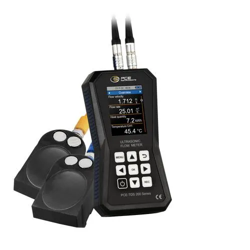 PCE Instruments Ultraschall-Durchflussmessgerät PCE-TDS 200 L - Füllstandssensoren, Durchflussmessgeräte mit präzisem Messbereich von ±32 m/s und Datenlogger für exakte Langzeitüberwachung.