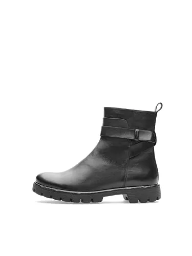 Ara Damen Stiefelette Bristol - Elegante schwarze Stiefelette in Größe 41 - Wanderschuhe mit warmem Textilfutter und bequemem Gummizug, ideal für Freizeitaktivitäten und gemütliche Spaziergänge.