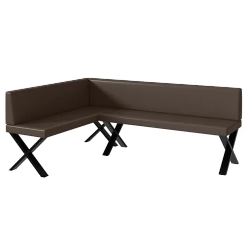 MEBLINI Eckbank für Esszimmer in braun von MEBLINI