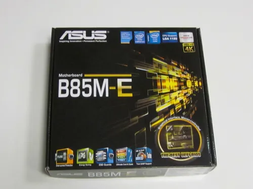 Produktbild Asus B85M-E Micro-ATX Mainboard, Socket LGA1150, DDR3, HDMI, DVI, DP, VGA